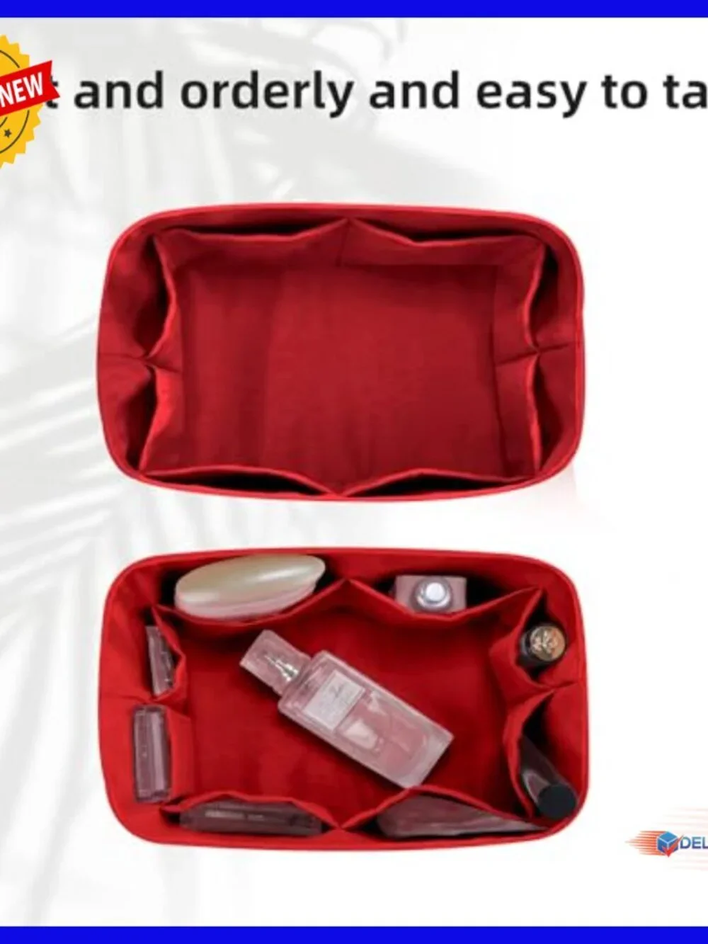 Lightweight Purse Organizer Insert for Hobo Bag, Silk Lining, Waterproof